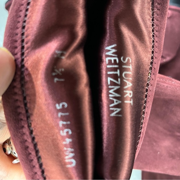 Stuart Weitzman Burgundy Over the Knee Boots - Picture 6 of 9
